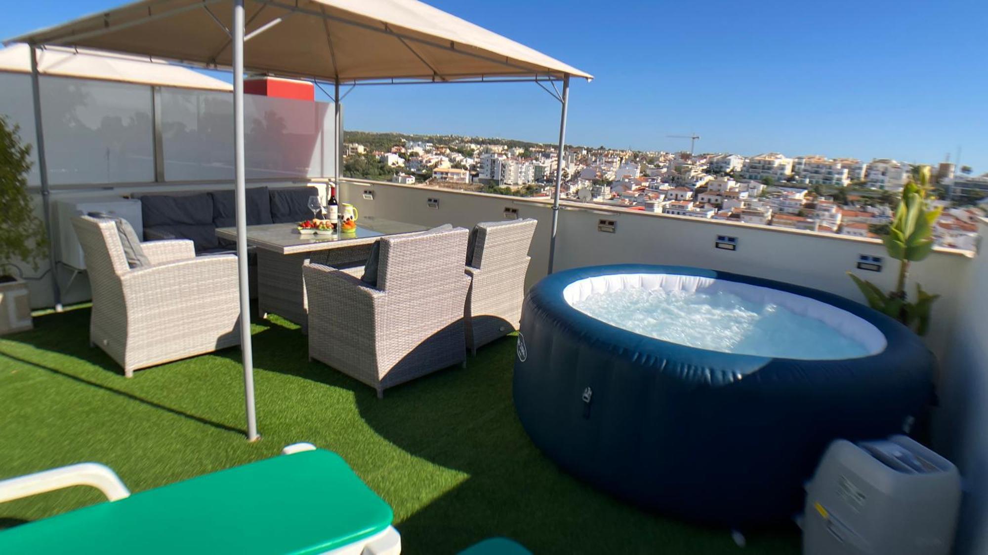 Apartment Beta - 2 Bedrooms, Private Rooftop Patio With Hot Tub, Bbq And View Ферагудо Екстериор снимка